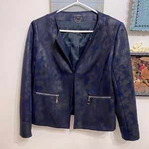 Navy blue suede like jacket